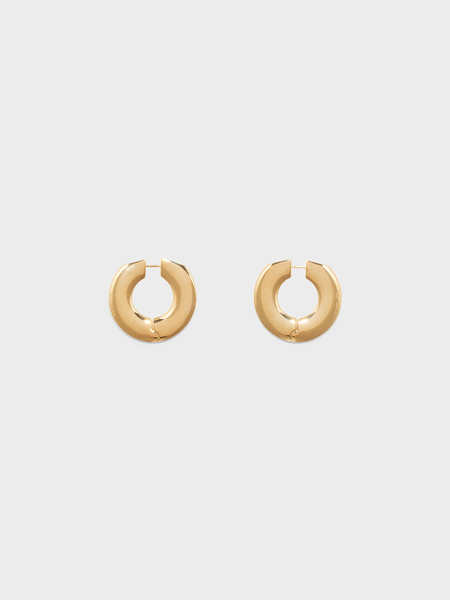 Ada Large 18kt Gold-Plated Hoop Earrings