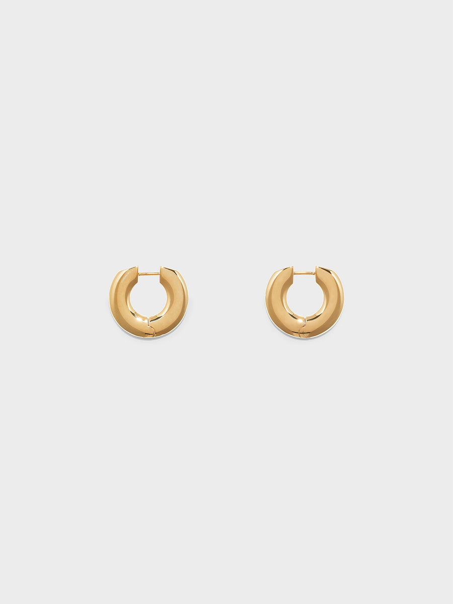 Ada Medium 18kt Gold-Plated Hoop Earrings