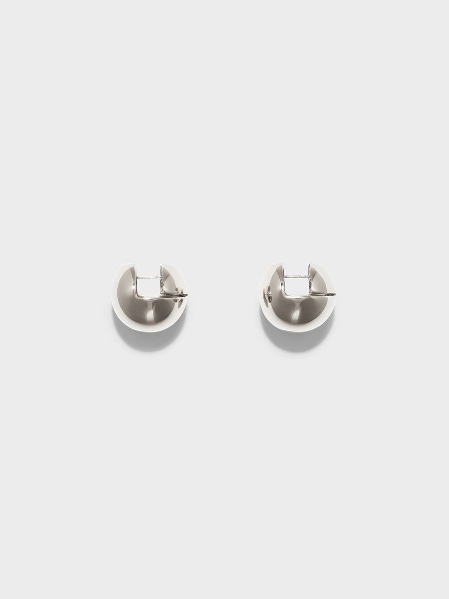 Alice Medium Palladium-Plated Earrings