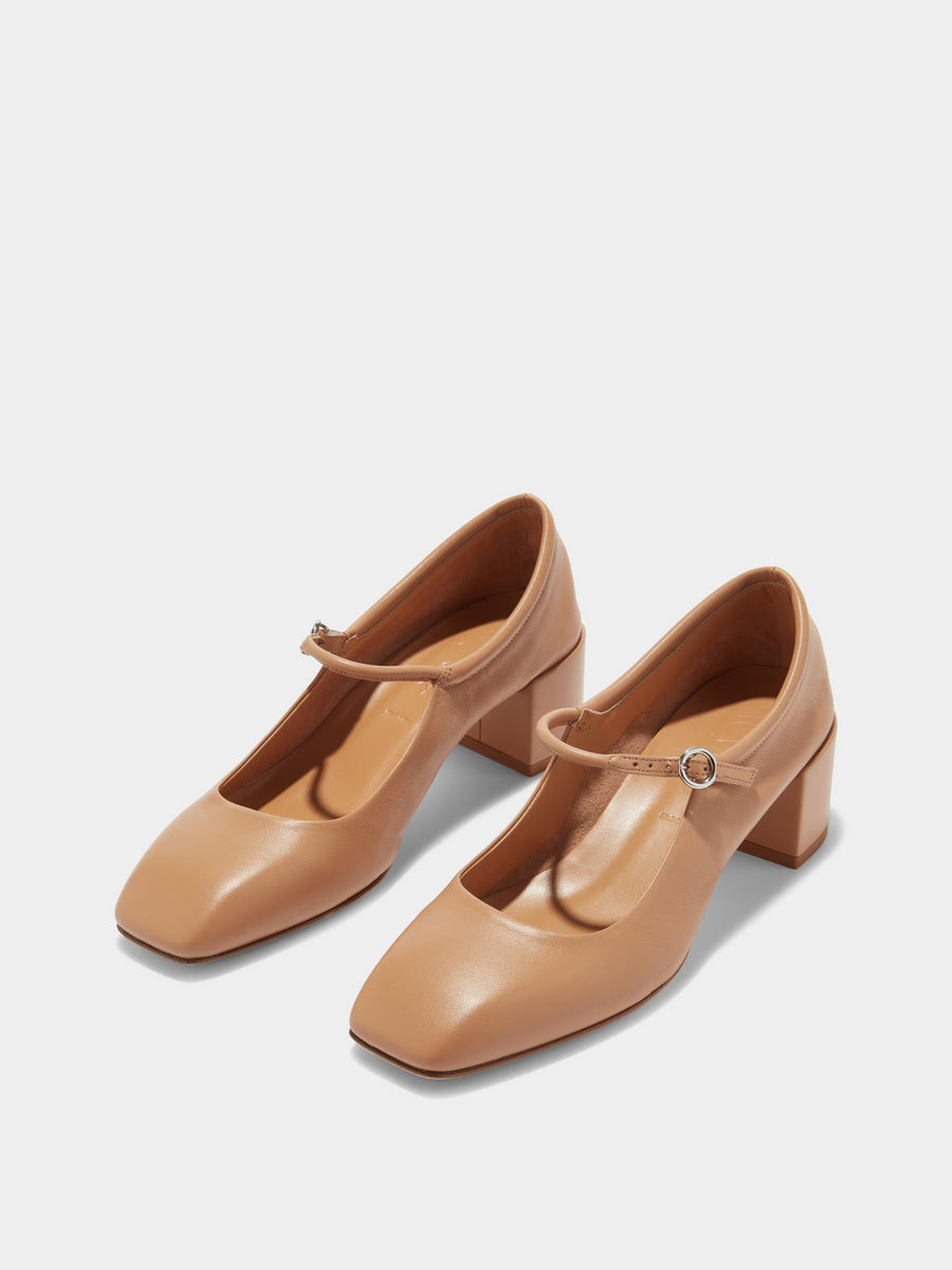 Aline Leather Mary-Jane Pumps