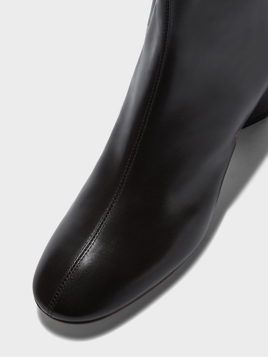 Allegra Leather Ankle Boots