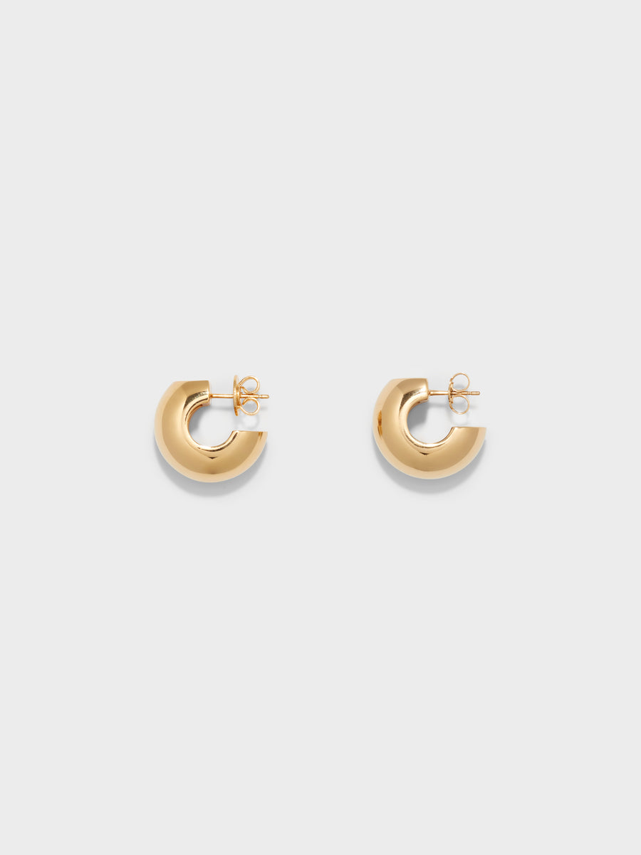 Alma Medium 18kt Gold-Plated Earrings