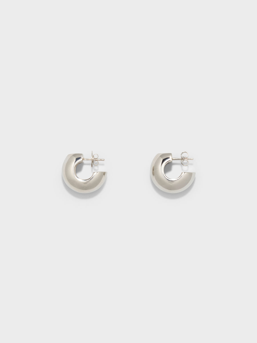 Alma Medium Palladium-Plated Earrings