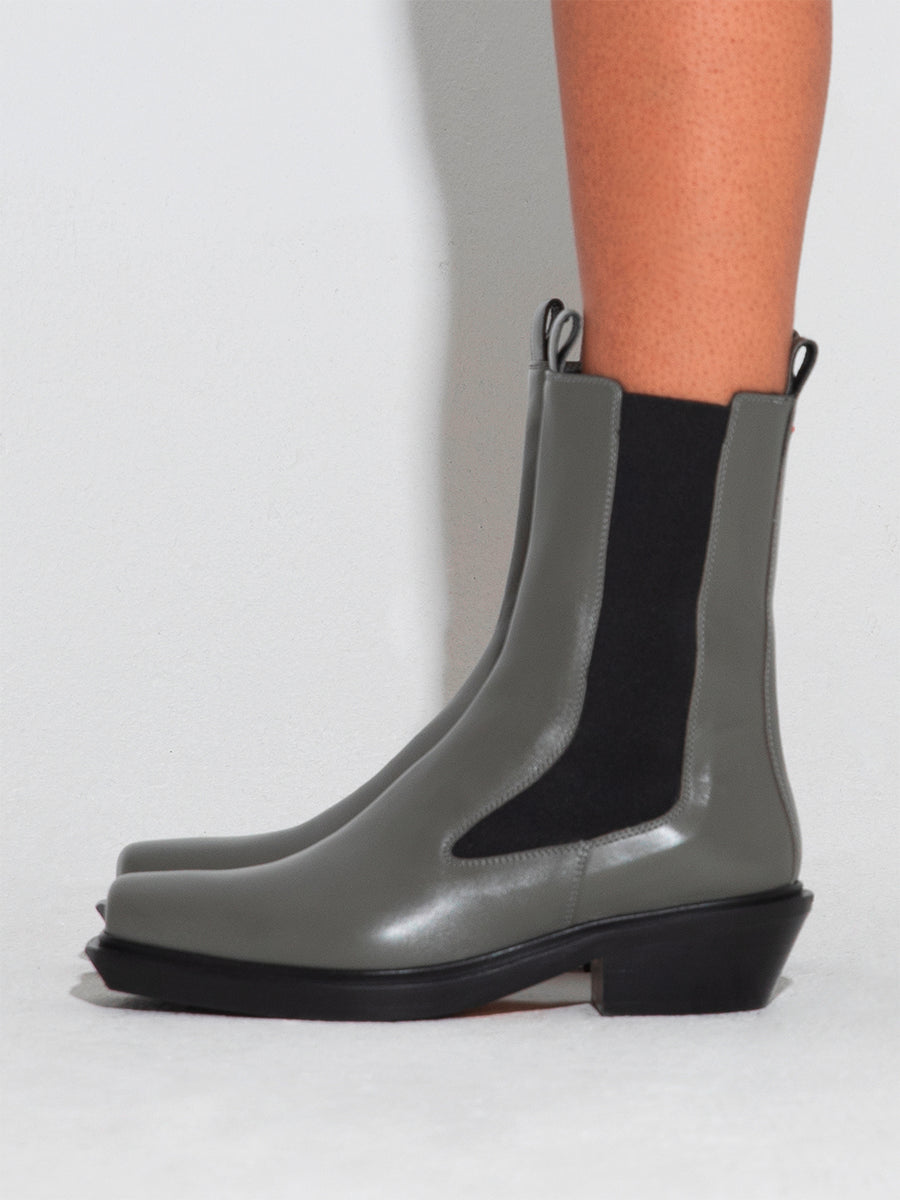 Antonia Leather Biker Boots