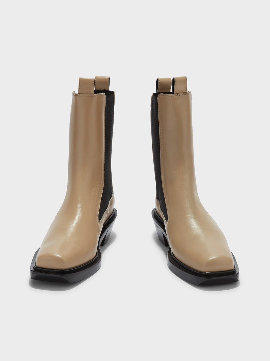 Antonia Leather Biker Boots