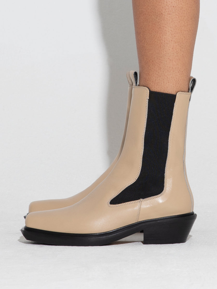 Antonia Leather Biker Boots