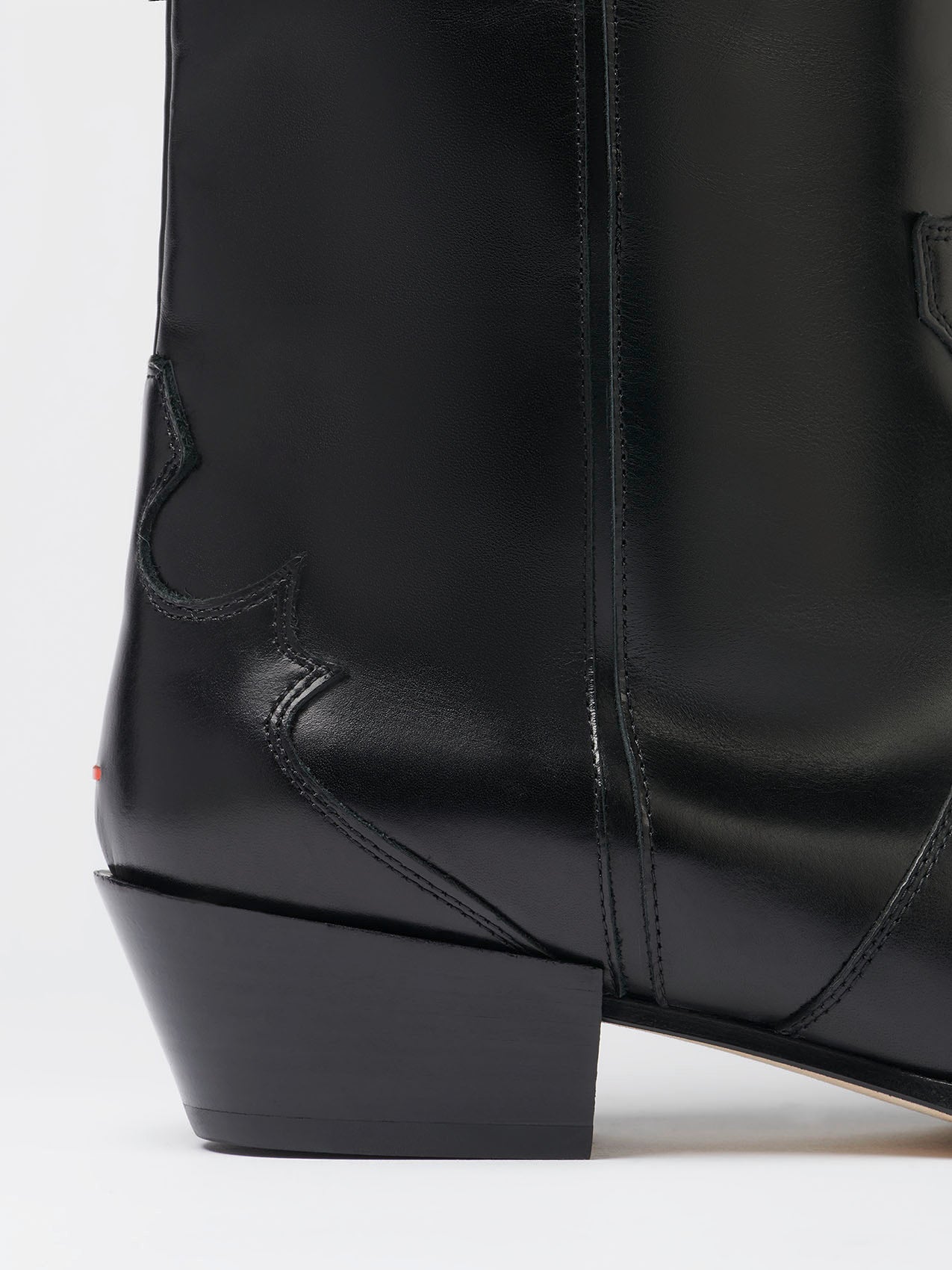 Aeyde | ARUNA Black High Cowboy Boot