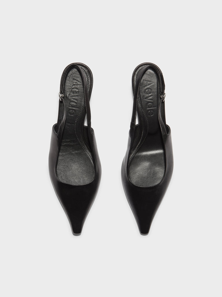 Aeyde | CATRINA Black Kitten Heel Pump