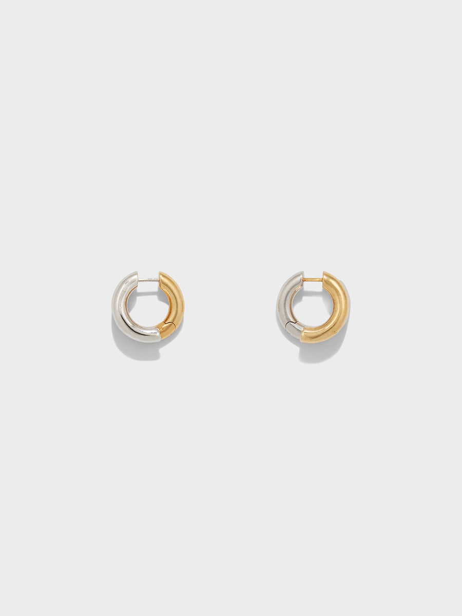 Clyde 18kt Gold and Palladium-Plated Hoop Earrings