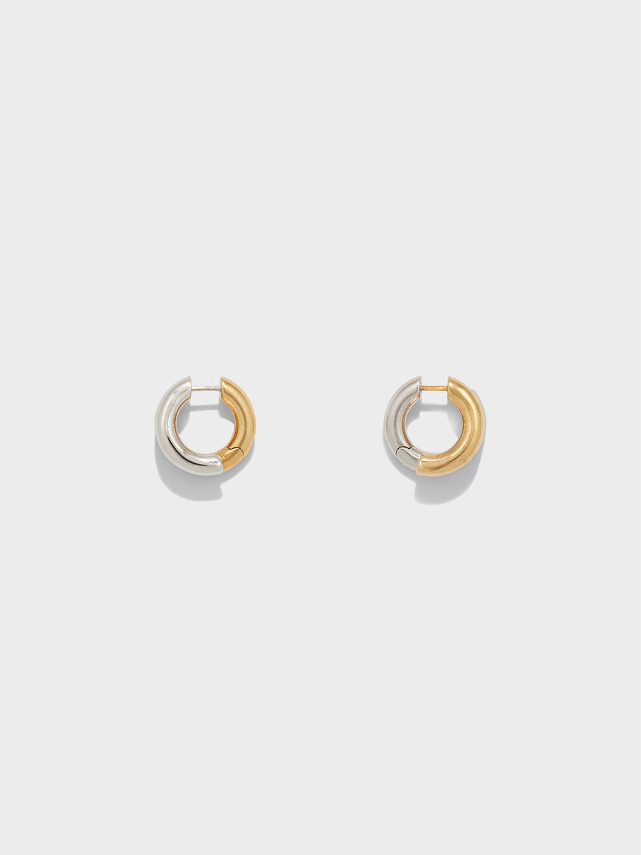 Clyde 18kt Gold and Palladium-Plated Hoop Earrings