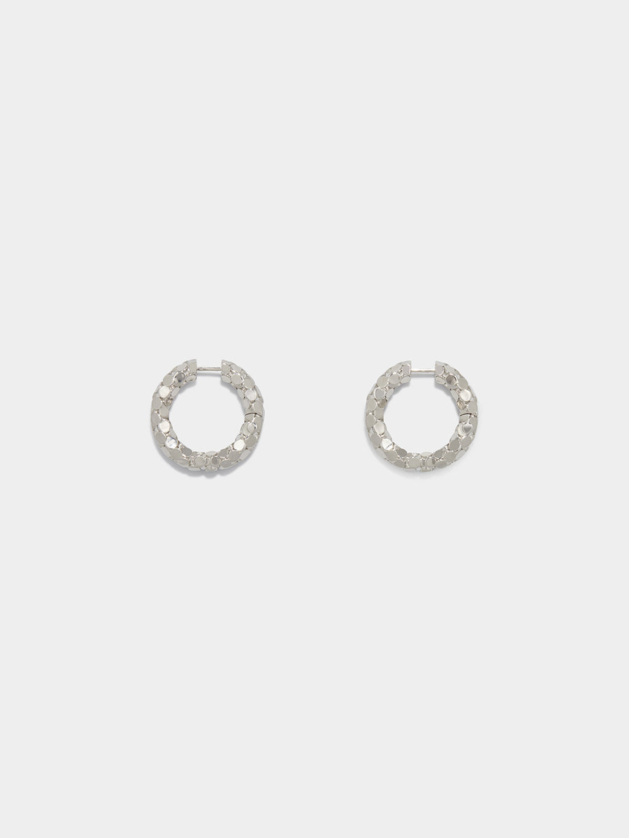 Cruz Palladium-Plated Hoop Earrings