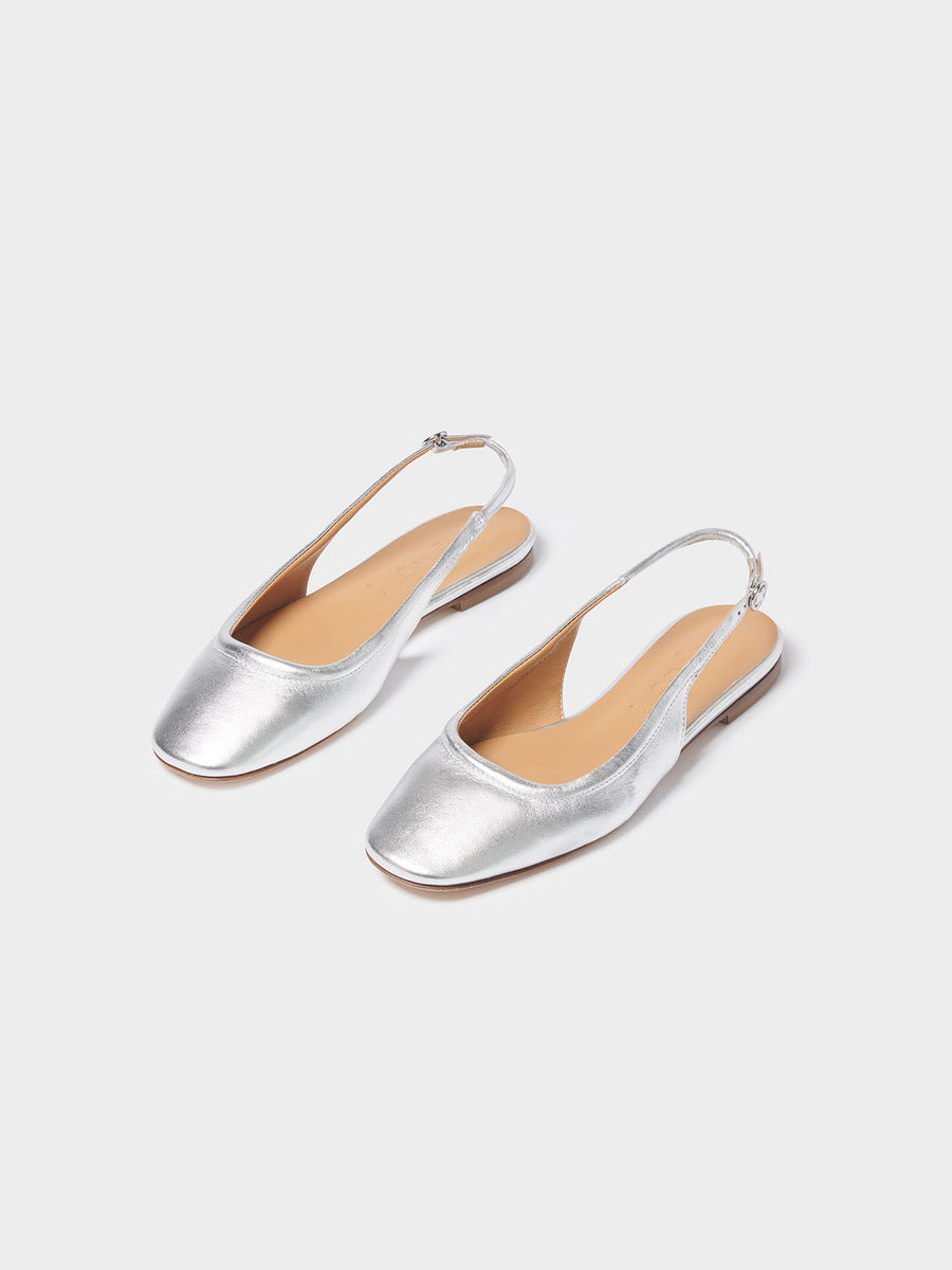 Dani Leather Slingback Flats