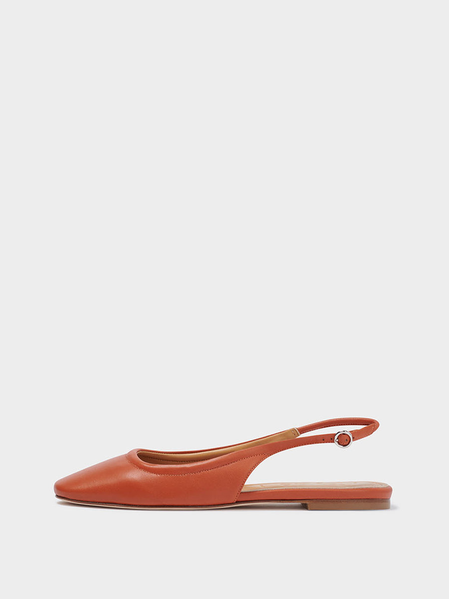 Dani Leather Slingback Flats