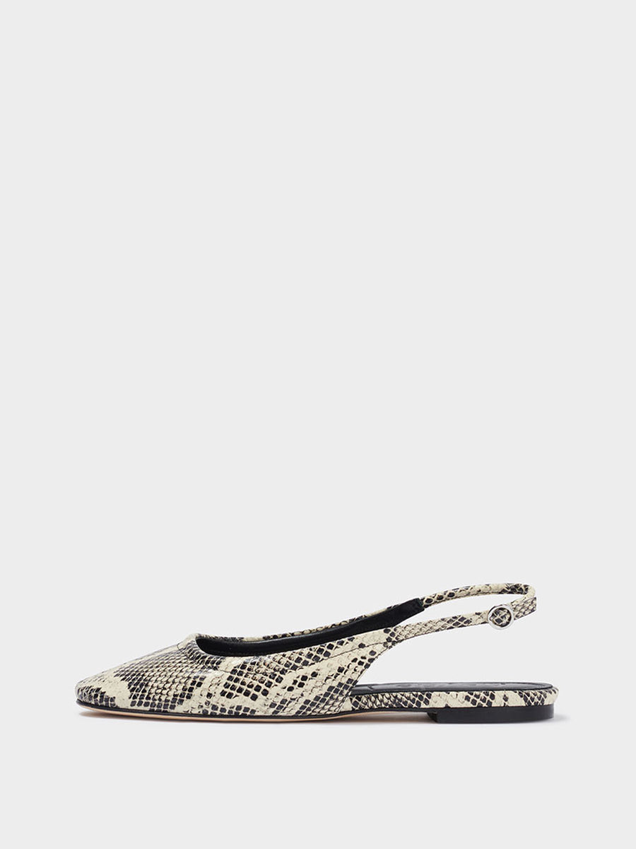 Dani Leather Slingback Flats