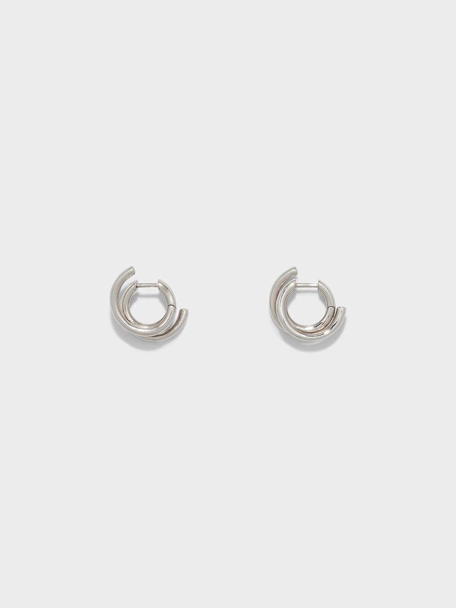 Dean Palladium-Plated Hoop Earrings