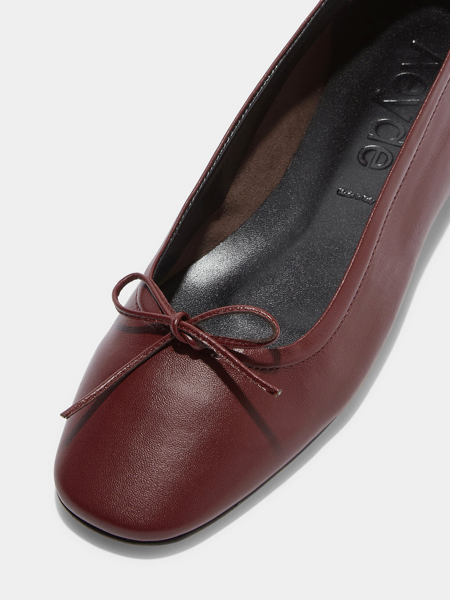 Delfina Leather Ballet Flats