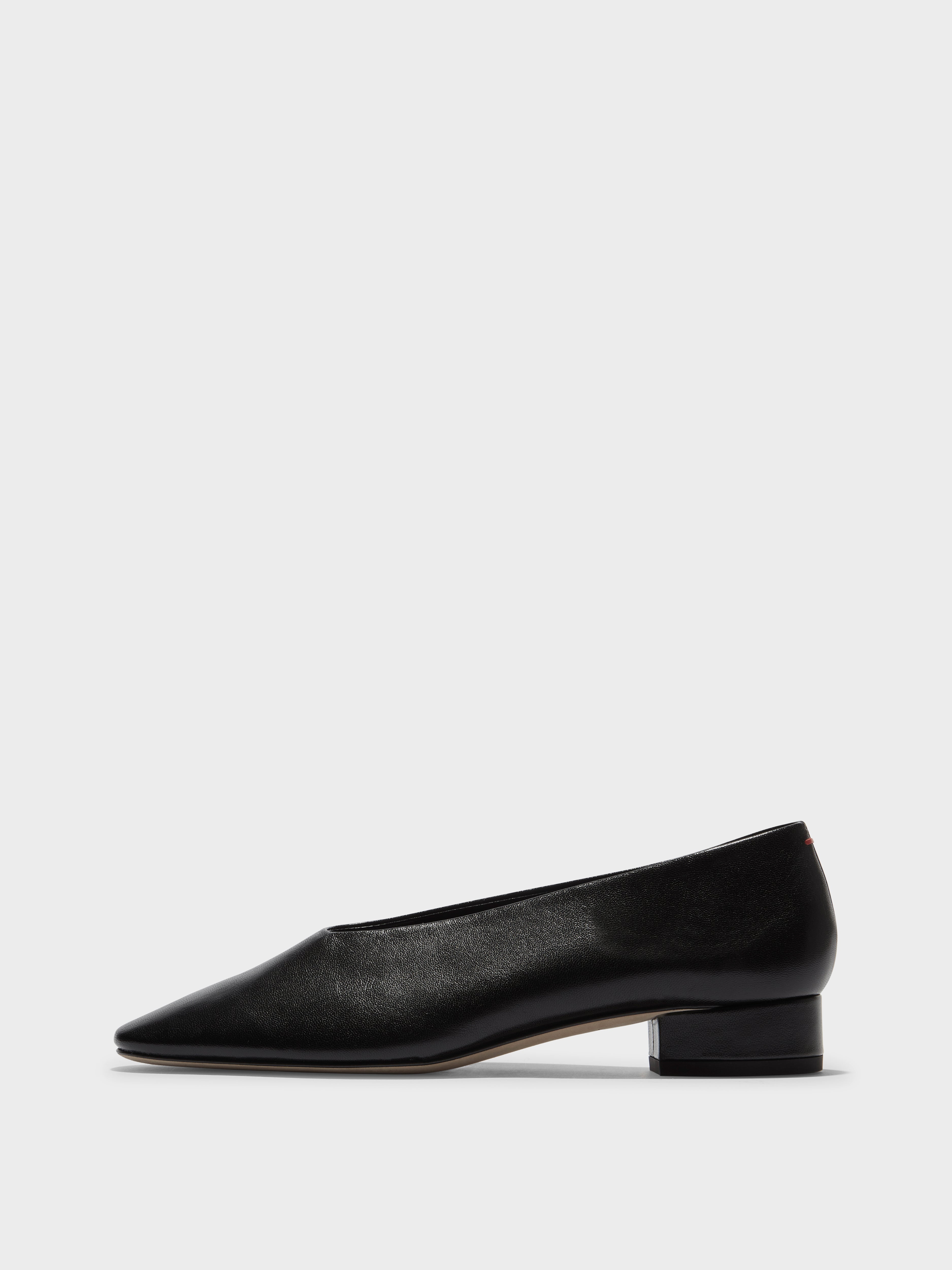 Aeyde | DELIA Black Leather Flat