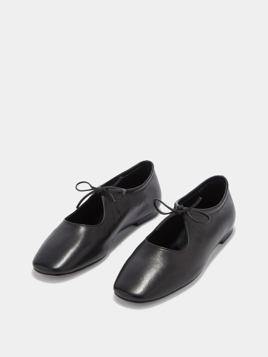 Della Leather Ballet Flats