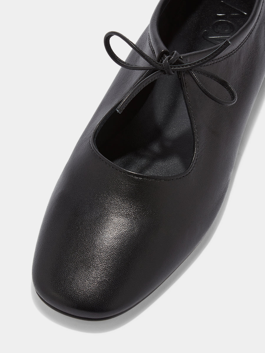 Della Leather Ballet Flats