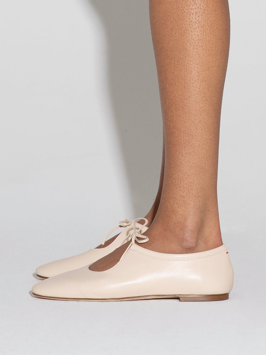 Della Leather Ballet Flats