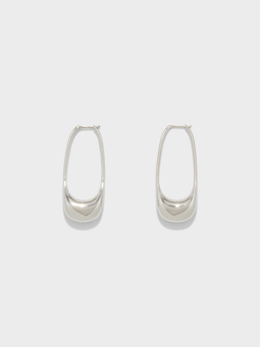 Eleanora Palladium-Plated Hoop Earrings