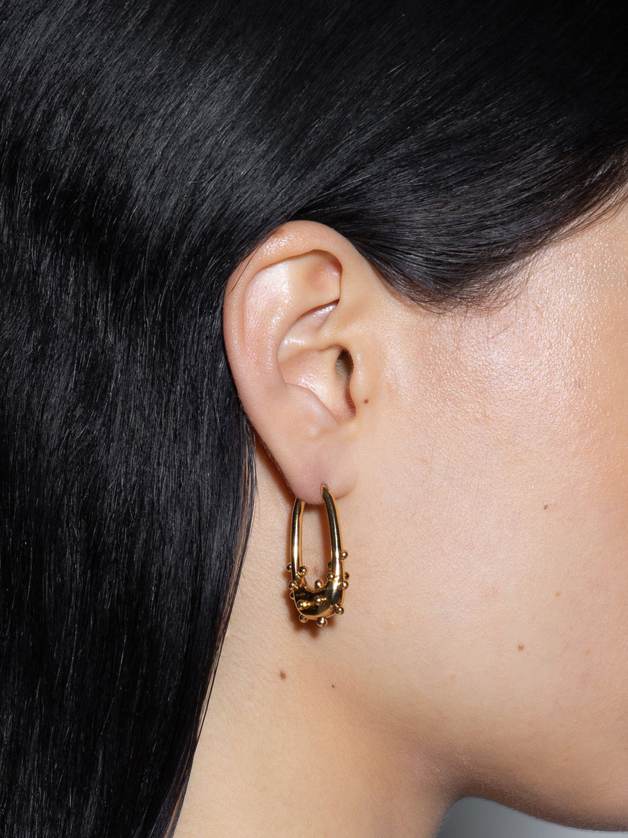 Elias 18kt Gold-Plated Hoop Earrings