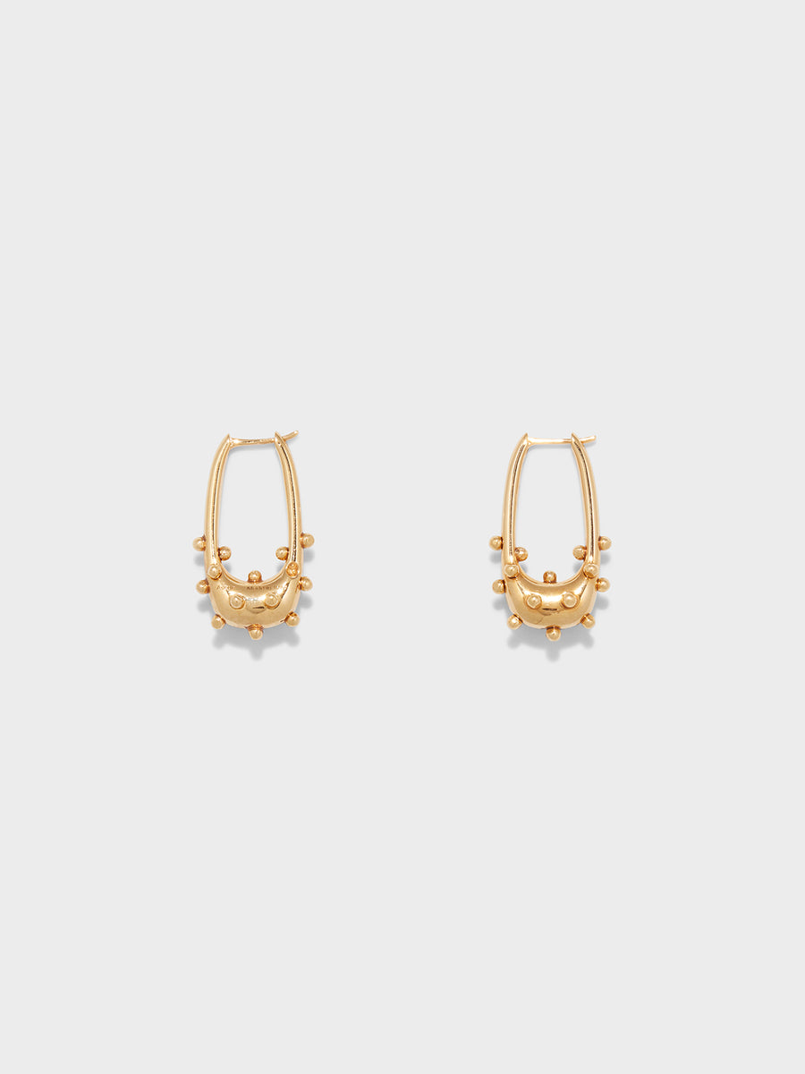 Elias 18kt Gold-Plated Hoop Earrings