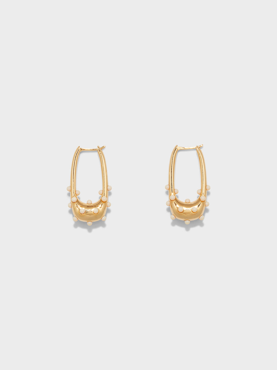 Elias 18kt Gold-Plated Hoop Earrings