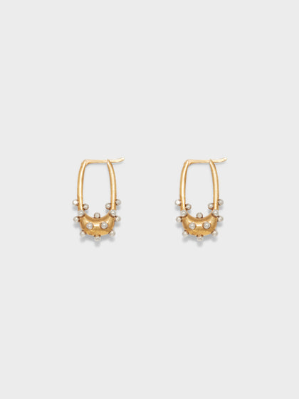 Elijah 18kt Gold and Palladium-Plated Hoop Earrings – Aeyde