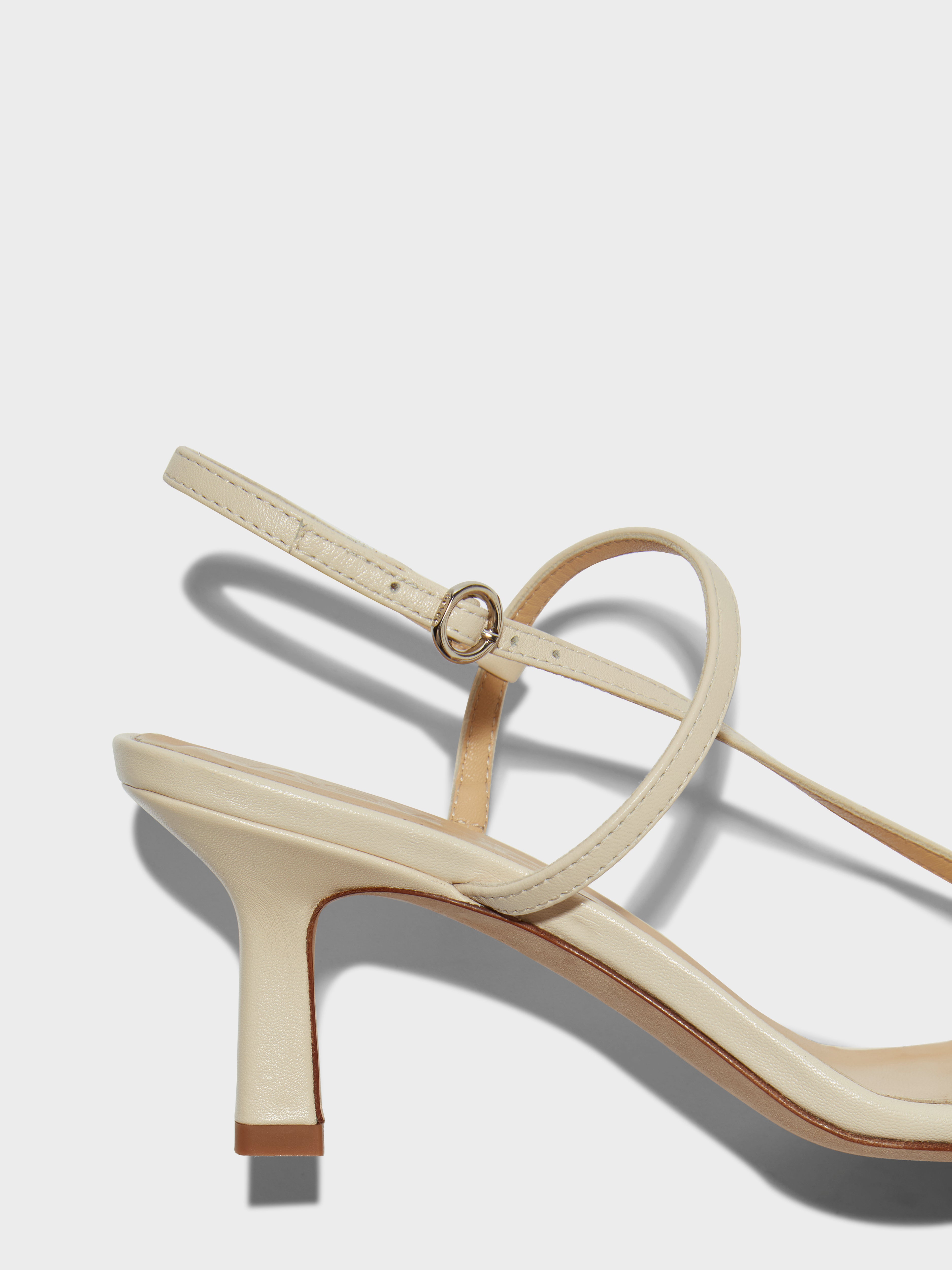 Aeyde | ELISE Creamy Leather Heeled Sandal