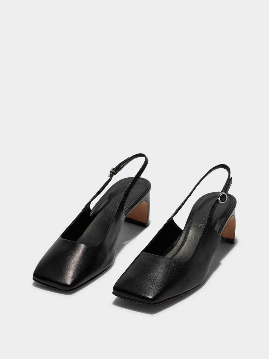 Eliza Leather Slingback Pumps