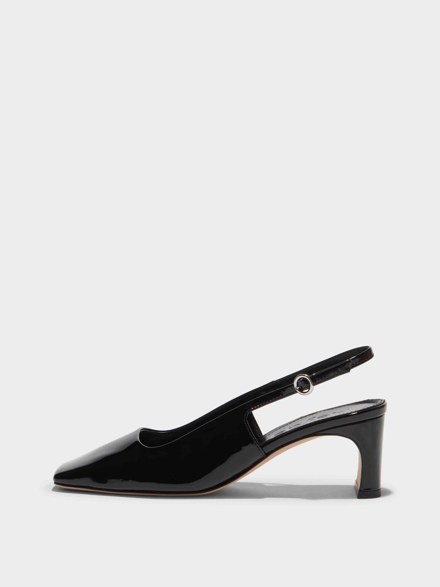 Eliza Leather Slingback Pumps