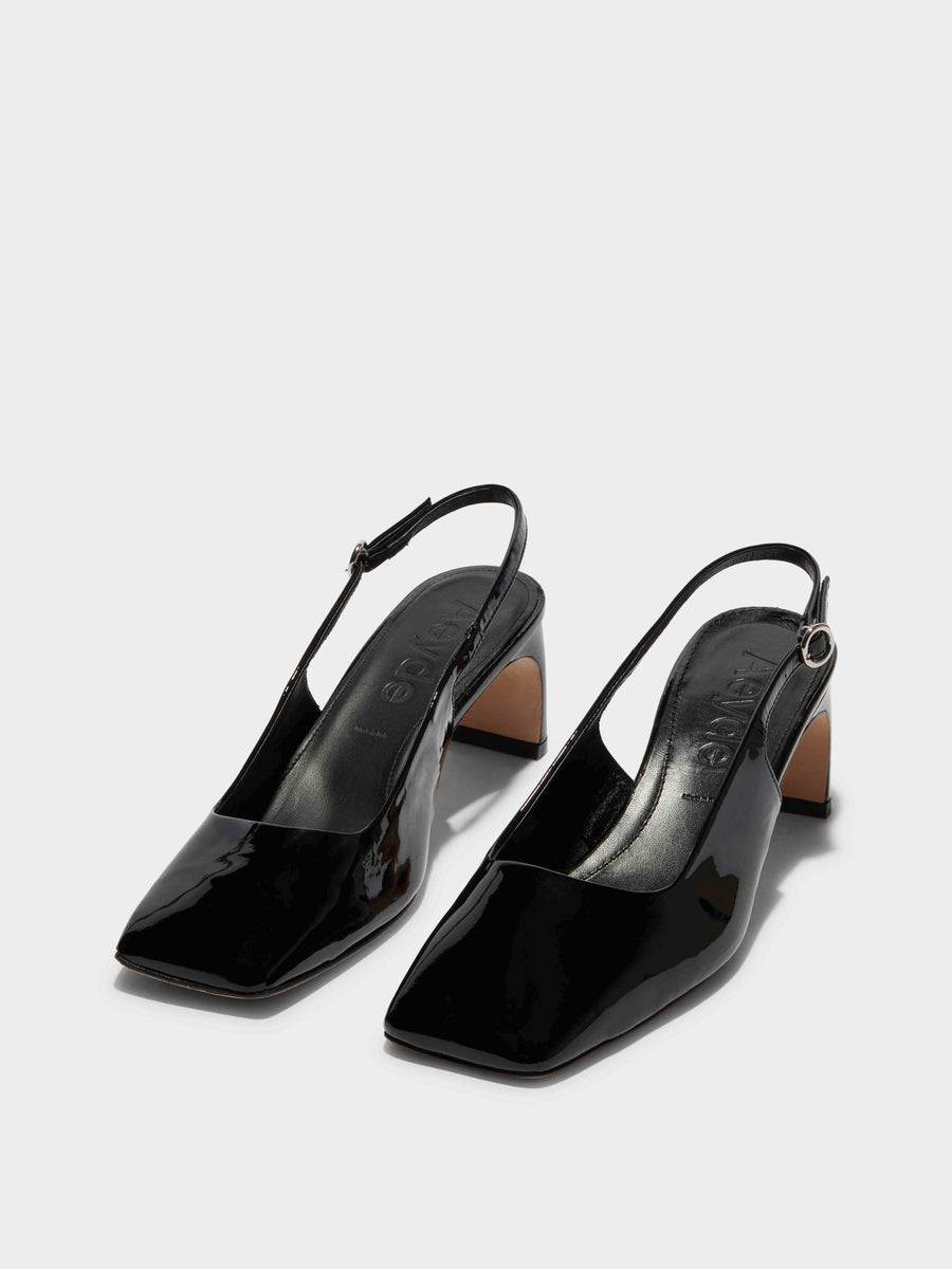 Eliza Leather Slingback Pumps