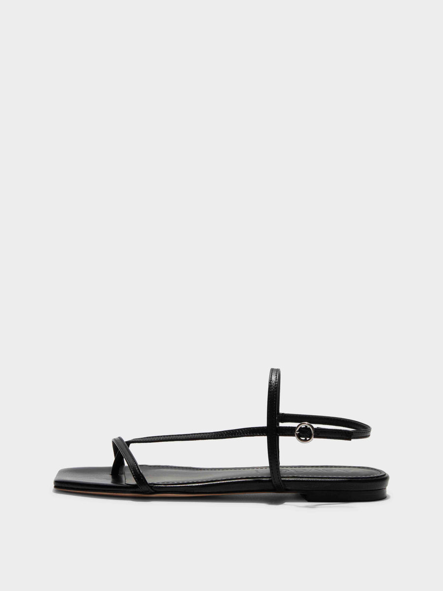 Ella Leather Toe-Post Sandals