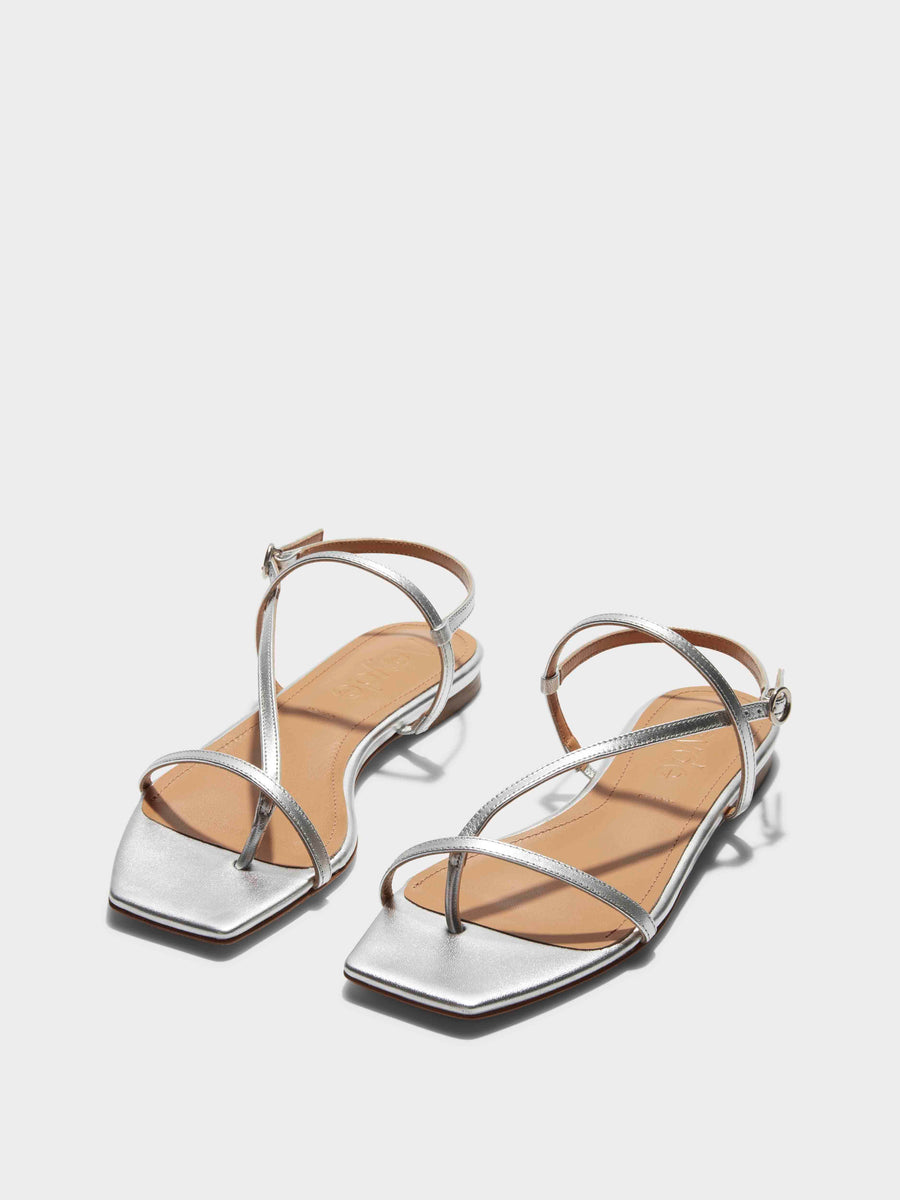 Ella Leather Toe-Post Sandals