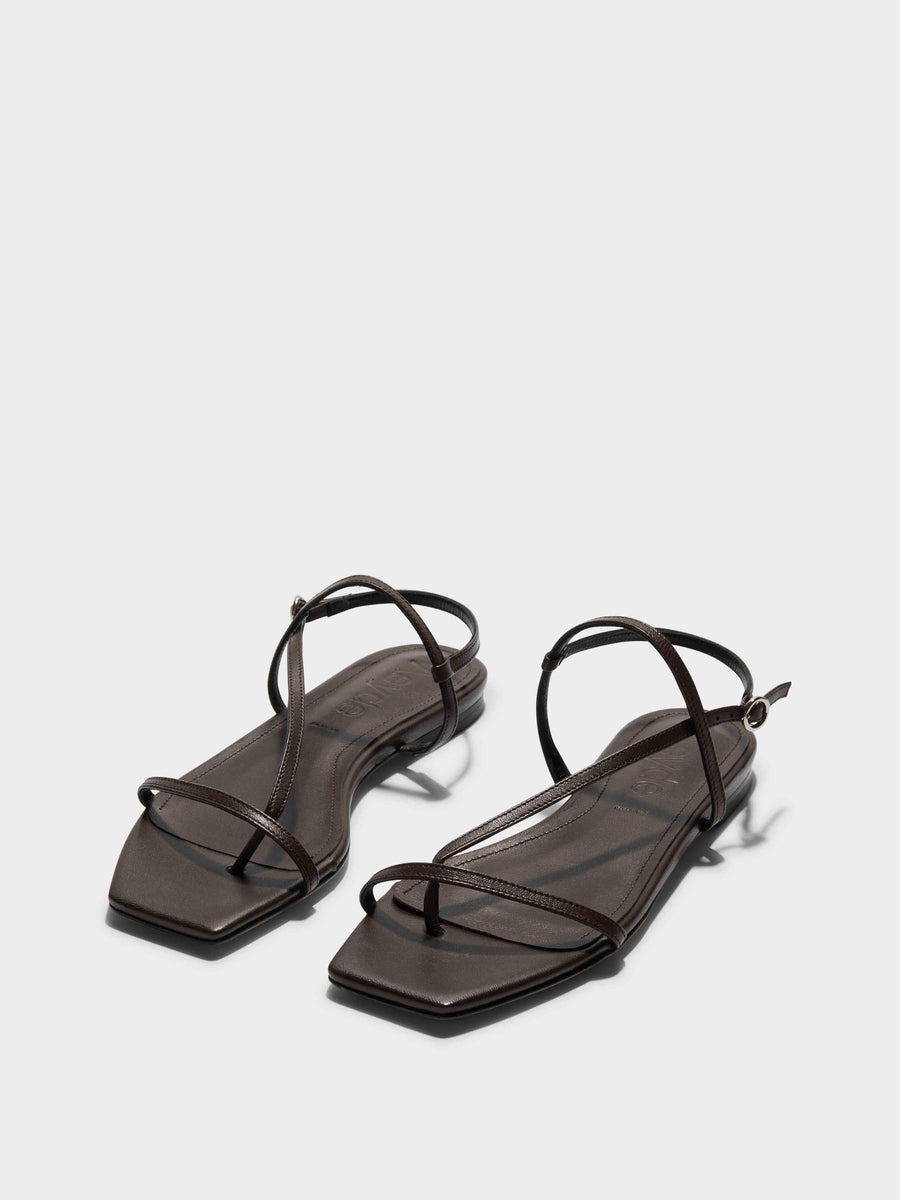 Ella Leather Toe-Post Sandals