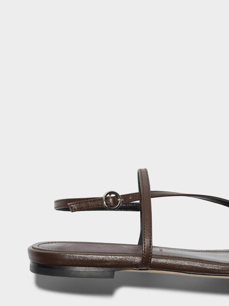 Ella Leather Toe-Post Sandals