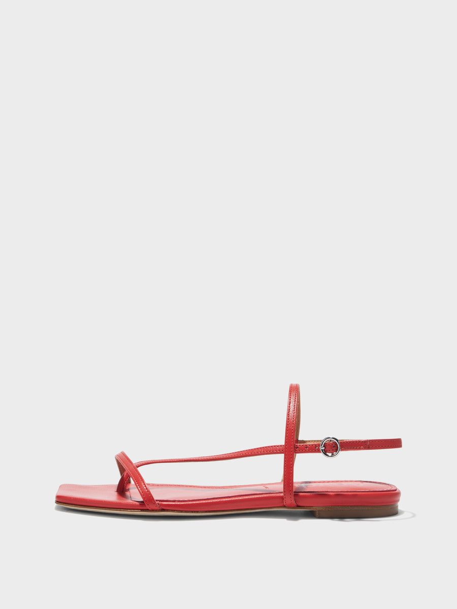 Ella Leather Toe-Post Sandals