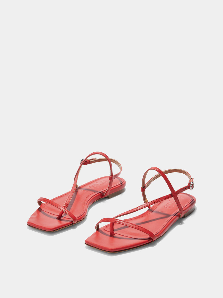 Ella Leather Toe-Post Sandals