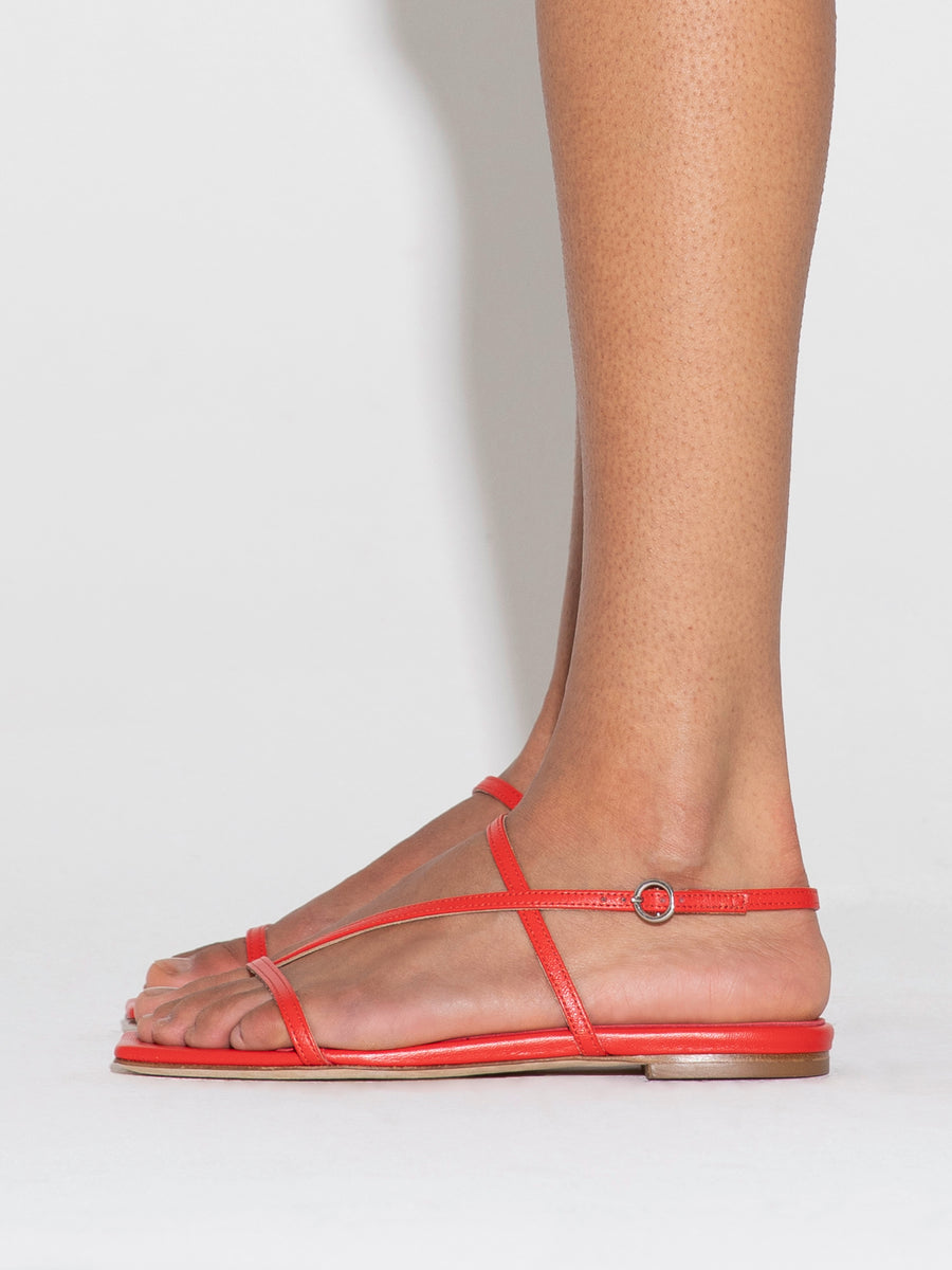 Ella Leather Toe-Post Sandals