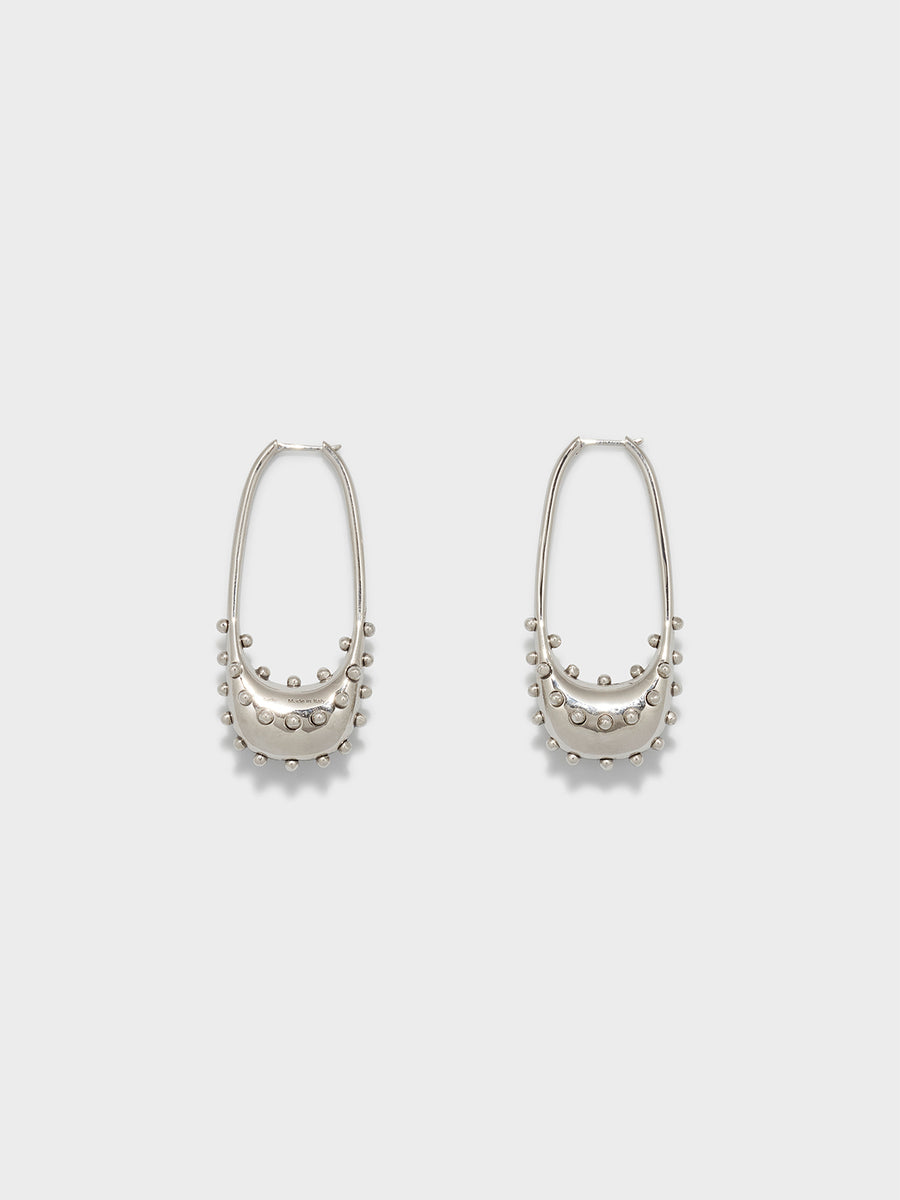 Ellen Palladium-Plated Hoop Earrings