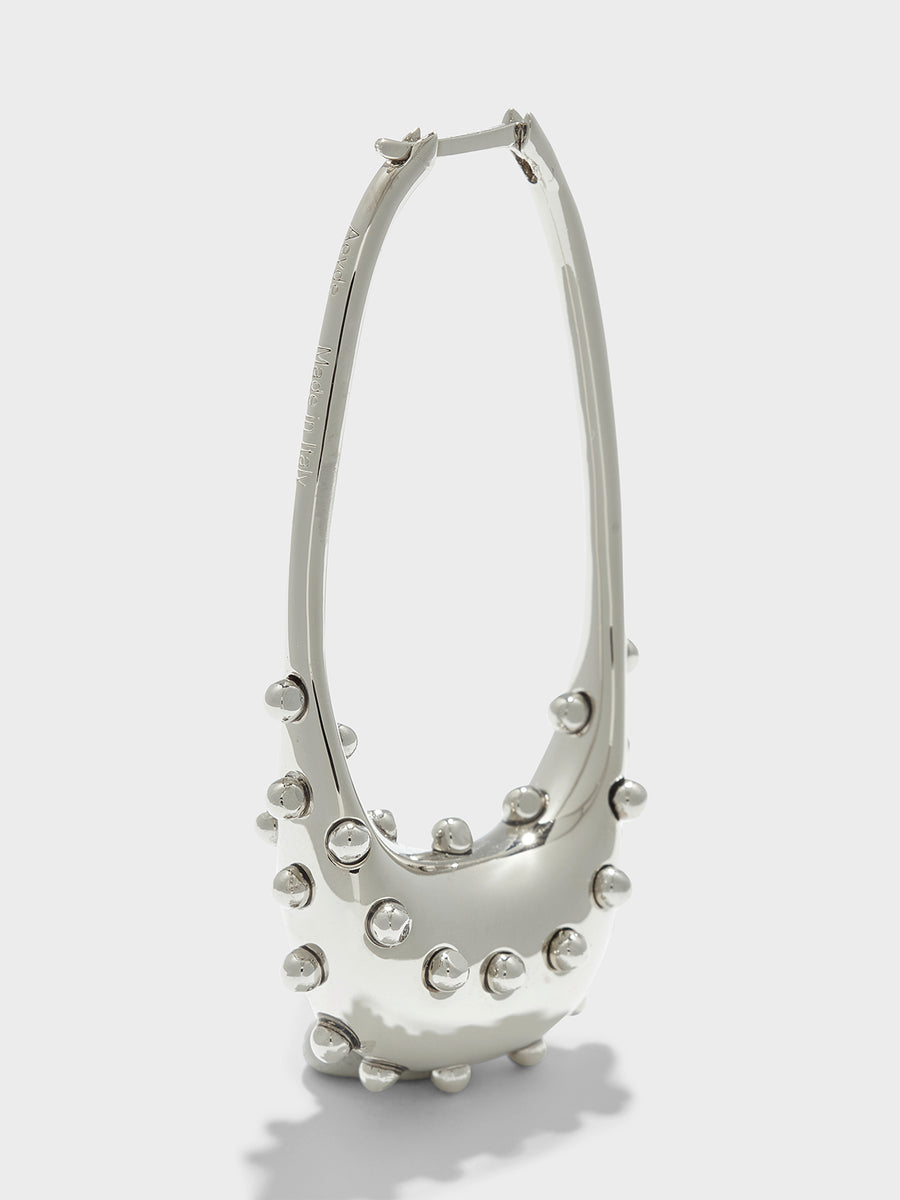 Ellen Palladium-Plated Hoop Earrings