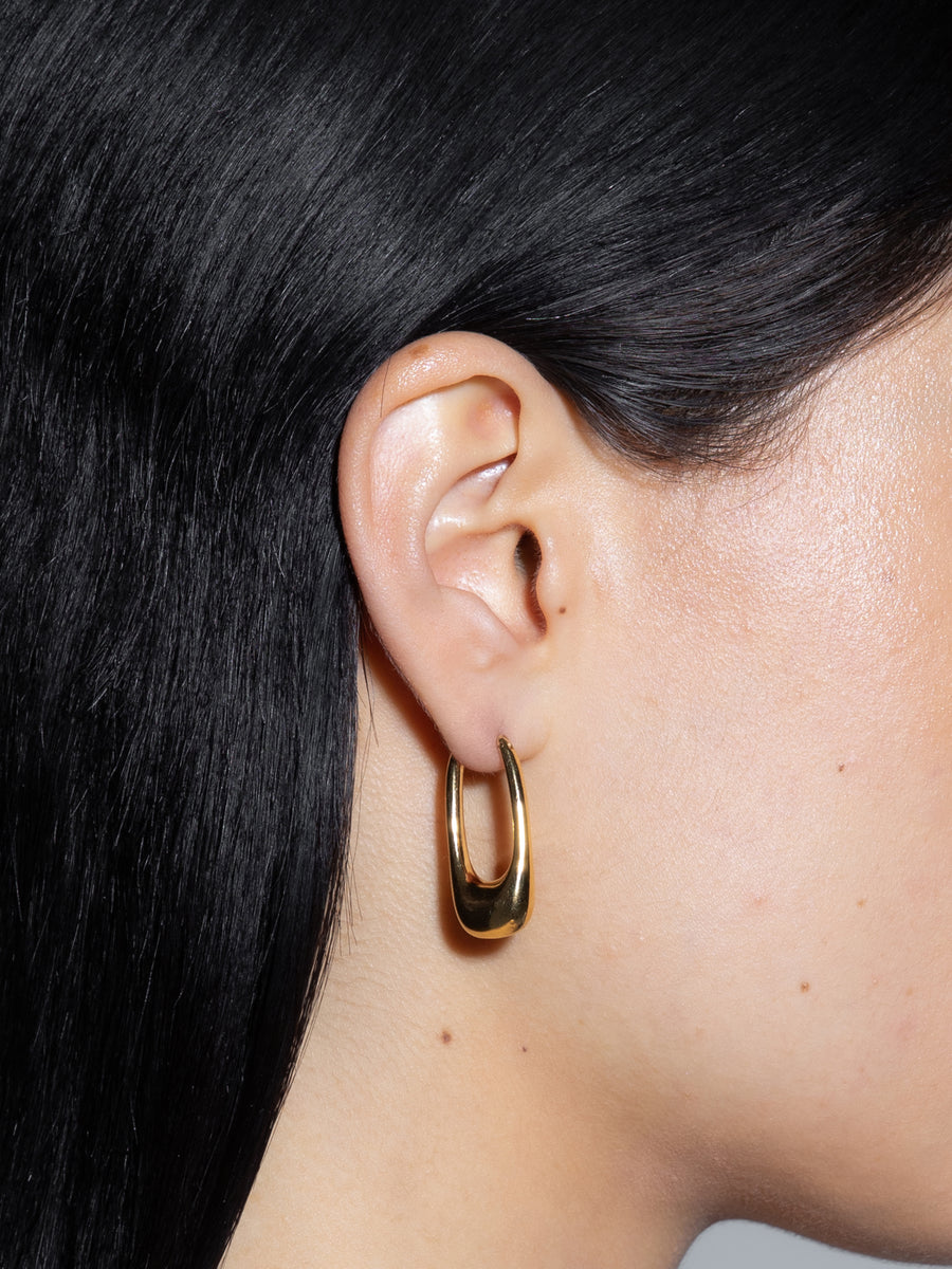 Ellis 18kt Gold-Plated Hoop Earrings