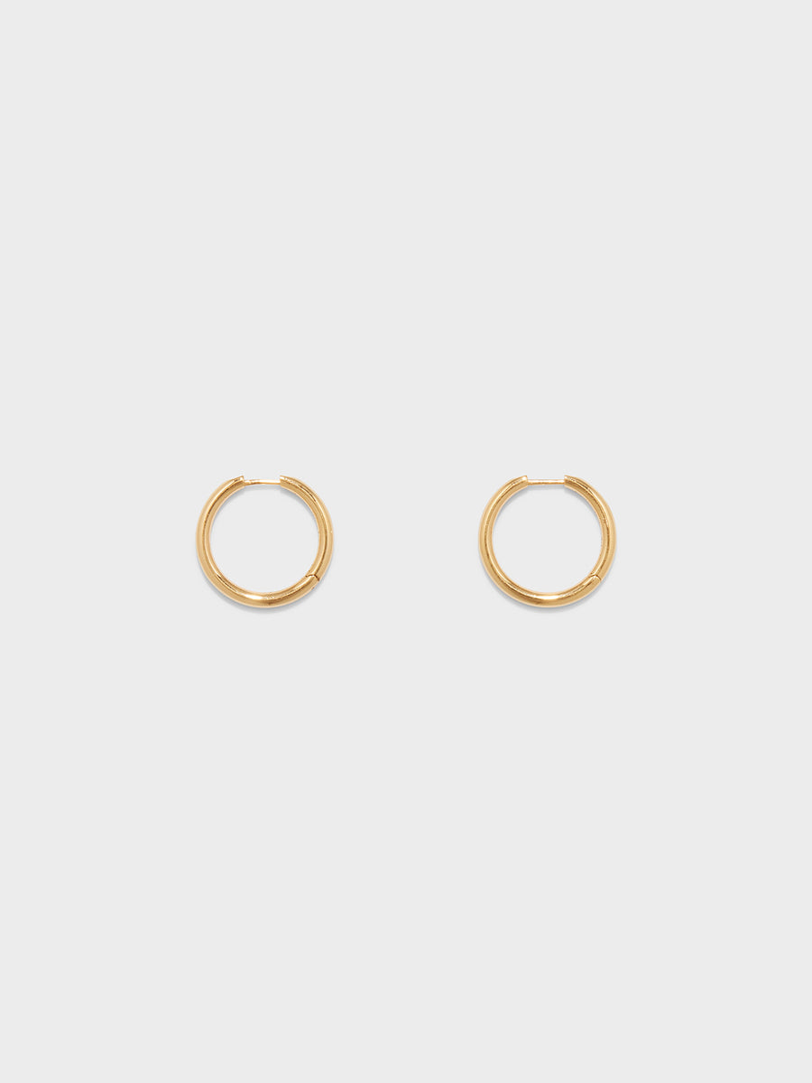 Elona Medium 18kt Gold-Plated Hoop Earrings