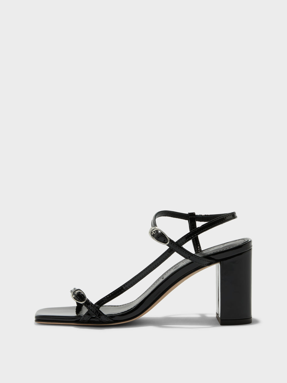 Aeyde | OLGA Black Knotted Heeled Slide