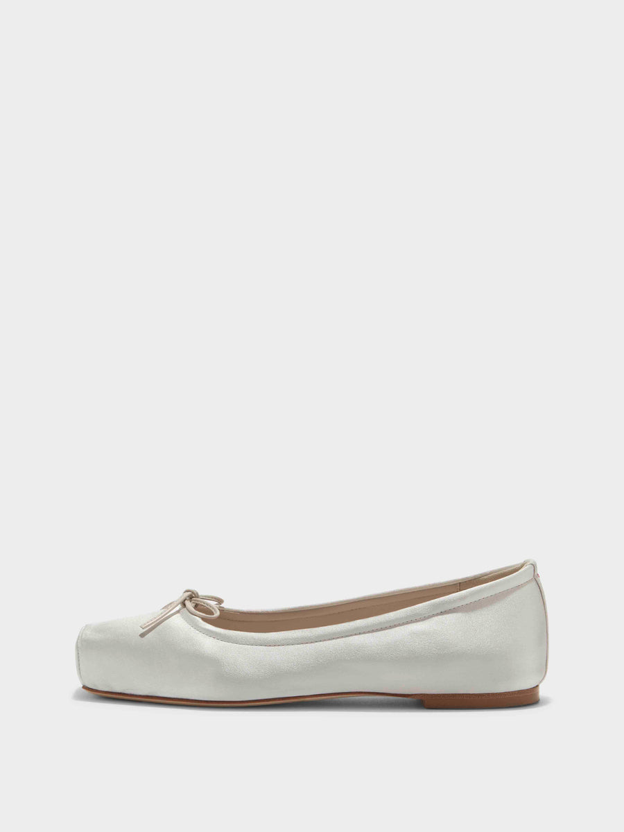 Gabriella Satin Ballet Flats