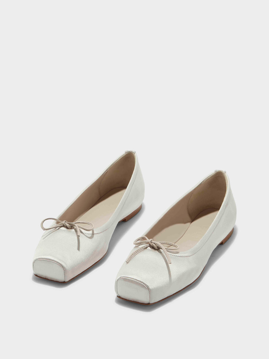 Gabriella Satin Ballet Flats