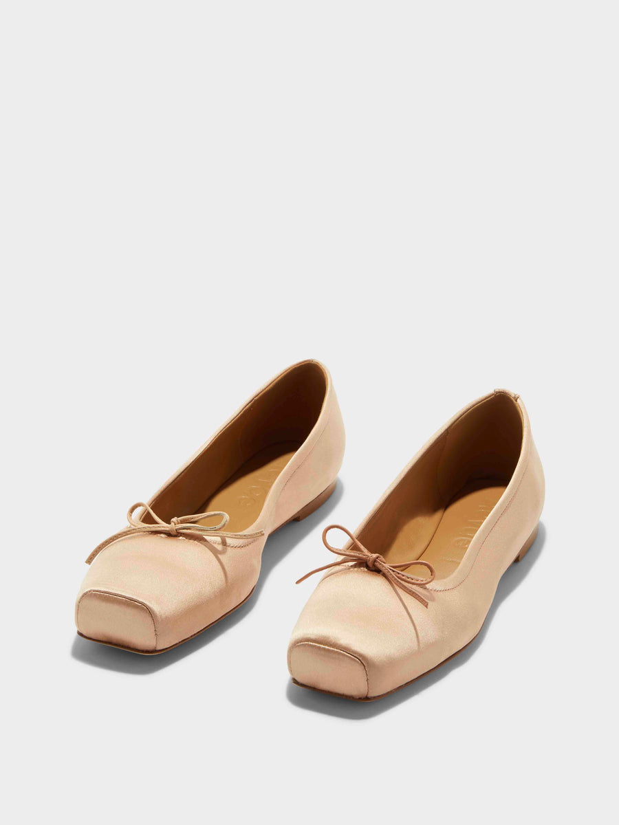 Gabriella Satin Ballet Flats