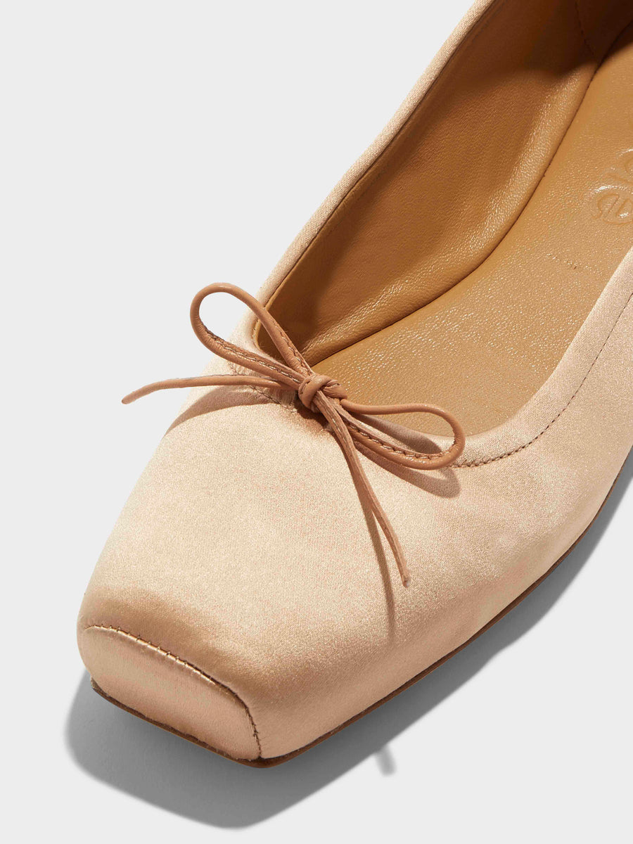 Gabriella Satin Ballet Flats