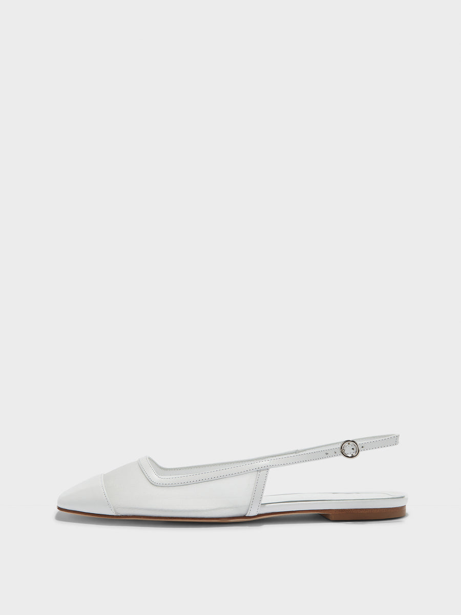 Geraldine Mesh Toe-Cap Slingbacks